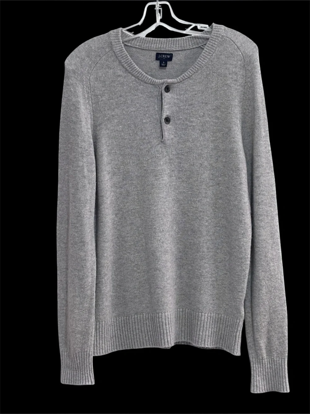 J. Crew Lambswool Blend Henley Sweater Size Small